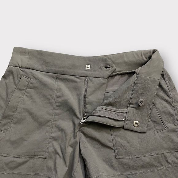 Athleta Trekkie Shorts 4” 0 Grey Womens Outdoor Trail Hiking Athletic Techwear - Picture 3 of 11